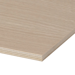 White Oak Plywood, Plain Sliced Veneer 4 ft x 8 ft