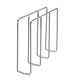 Chrome U-Shaped Bakeware Organizer Chrome  3 in (76 mm) W x 11.88 in (302 mm) D x 10 in (254 mm) H