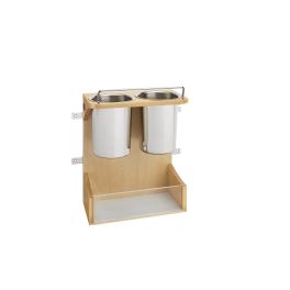 Vanity Door Storage Appliance Rack Natural  10.75 in (273 mm) W x 6 in (152 mm) D x 13.88 in (353 mm) H