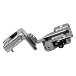 COMPACT hinge 1-1/2", 110°, with spring, mounting plate: screws, hinge cup: screw-on