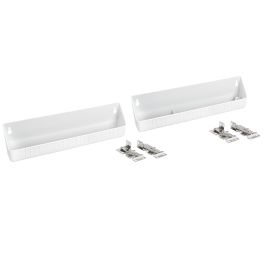 14 in White Polymer Tip-Out Accessory Trays White  14 in (356 mm) W x 2.13 in (54 mm) D x 3.81 in (97 mm) H