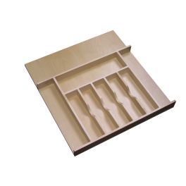 Tall Wood Cutlery Tray Insert Natural  20.63 in (524 mm) W x 22 in (559 mm) D x 2.88 in (73 mm) H