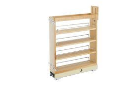 5 in Base Cabinet Organizer Soft-Close Natural  5 in (127 mm) W x 21.65 in (550 mm) D x 25.5 in (648 mm) H