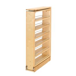 6 in Tall Filler Organizer Pullout Natural  6 in (152 mm) W x 23 in (584 mm) D x 38.5 in (978 mm) H