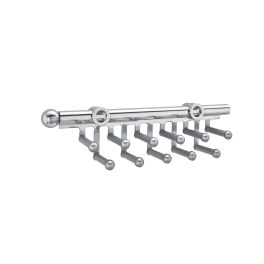 12 in Chrome Tie/Scarf Rack Chrome  2.81 in (71 mm) W x 11.88 in (302 mm) D x 2.94 in (75 mm) H