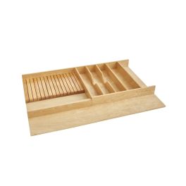 33 in Combo Utility/Knife Tray Insert Natural  33.13 in (842 mm) W x 22 in (559 mm) D x 2.88 in (73 mm) H