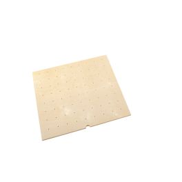 Small 24 x 21 Wood Peg Board Natural  24.25 in (616 mm) W x 21.25 in (540 mm) D x 0.6 in (15 mm) H