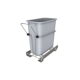 20 Qrt Pull-Out Waste Container White  8.5 in (216 mm) W x 14.57 in (370 mm) D x 16.56 in (421 mm) H