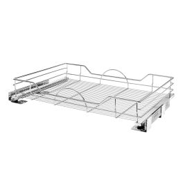 33 in Chrome Pullout Basket w/Soft-Close Chrome  32.36 in (822 mm) W x 21.9 in (556 mm) D x 5.2 in (132 mm) H