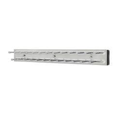 14 in Chrome Side mount Tie Rack Chrome  2.5 in (64 mm) W x 14 in (356 mm) D x 1.88 in (48 mm) H