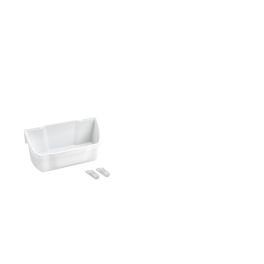 8 in Door Storage Bins Set (White) White  7.88 in (200 mm) W x 4.25 in (108 mm) D x 3.56 in (90 mm) H