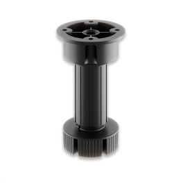 LEG SET CONTAINING 4 TUBES H150MM +55/-5, 4 OVAL BASES FOR SCREWS FIXING, 4 CLIPS FOR EXTRUDED TOE KICK, 4 CLIPS FOR WOODEN TOE KICK