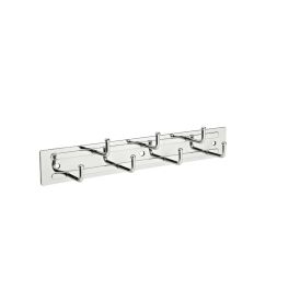 12 in Chrome Static Belt Rack Chrome  1.88 in (48 mm) W x 11.75 in (298 mm) D x 1.75 in (44 mm) H