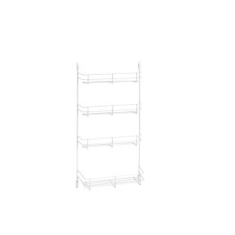 11 in Door Mount Spice Rack White  10.63 in (270 mm) W x 2.38 in (60 mm) D x 21.38 in (543 mm) H