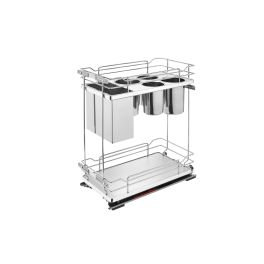Two-Tier Knife Block Pull Out Organizers w/Soft Close