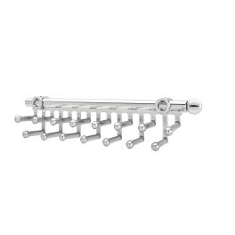 14 in Chrome Tie/Scarf Rack Chrome  2.81 in (71 mm) W x 13.88 in (353 mm) D x 2.94 in (75 mm) H