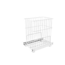 Pull-Out Wire Hamper White  11.88 in (302 mm) W x 18 in (457 mm) D x 19.38 in (492 mm) H