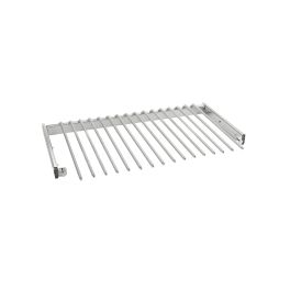30 in Chrome Pullout Pants Rack w/16 pants rods Chrome  29.75 in (756 mm) W x 14 in (356 mm) D x 3 in (76 mm) H