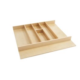 24 in Shallow Wood Utility Tray Insert Natural  24 in (610 mm) W x 22 in (559 mm) D x 2.38 in (60 mm) H