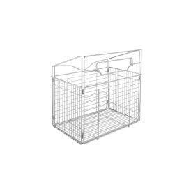 21 in Chrome Tilt Out Hamper Basket Chrome  20.5 in (521 mm) W x 13.5 in (343 mm) D x 19.75 in (502 mm) H