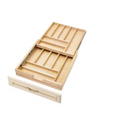 21 in Tiered Cutlery Drawer system Soft Close Natural  21 in (533 mm) W x 21.5 in (546 mm) D x 4.31 in (109 mm) H