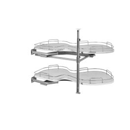 18 in Two-Tier Organizer for a Blind Right Gray  37.63 in (956 mm) W x 21.56 in (548 mm) D x 24.44 in (621 mm) H