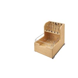 Food Storage Container Organizer Soft Close Natural  14.5 in (368 mm) W x 21.25 in (540 mm) D x 18.88 in (480 mm) H