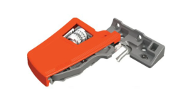 Locking device for MOVENTO 763/9 drawer runners Standard Orange
