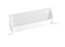 11 in Tip-Out Trays w/ Tab Stops White  12.5 in (318 mm) W x 2.05 in (52 mm) D x 3.8 in (97 mm) H