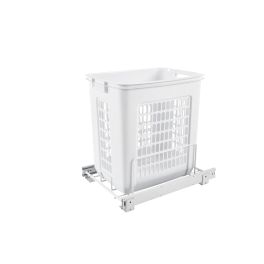 Pullout Hamper White  14.25 in (362 mm) W x 20 in (508 mm) D x 19.38 in (492 mm) H