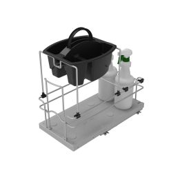 PullOut Cleaning Caddy Silver  9.25 in (235 mm) W x 18.6 in (472 mm) D x 18.53 in (471 mm) H