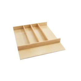 18.5 in Shallow Wood Utility Tray Insert Natural  18.5 in (470 mm) W x 22 in (559 mm) D x 2.38 in (60 mm) H