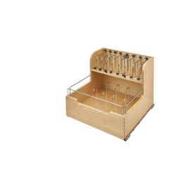 Food Storage Container Organizer Soft Close Natural  20.5 in (521 mm) W x 21.25 in (540 mm) D x 18.88 in (480 mm) H