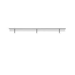 29 in Oil Rubbed Bronze Wire Shoe Rail Oil Rubbed Bronze  29 in (737 mm) W x 0.25 in (6 mm) D x 2.25 in (57 mm) H