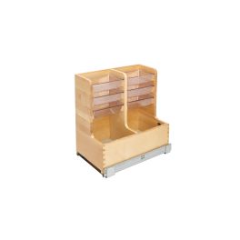 30 in Wood Vanity Sink Base Storage Organizer Natural  11.69 in (297 mm) W x 18.75 in (476 mm) D x 18.87 in (479 mm) H