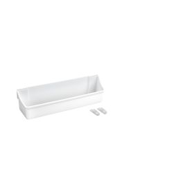 14 in Door Storage Bins Set (White) White  13.75 in (349 mm) W x 4.25 in (108 mm) D x 3.56 in (90 mm) H
