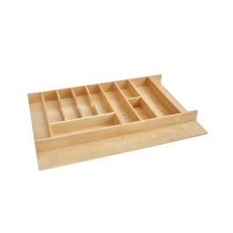 33 in Combo Utility/Cutlery Tray Insert Natural  33.13 in (842 mm) W x 22 in (559 mm) D x 2.88 in (73 mm) H