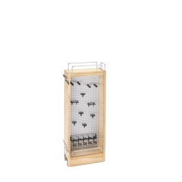 Wood Wall Cabinet Stainless Steel Pull Out Organizer