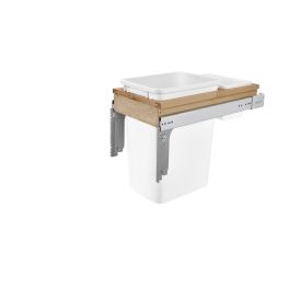 35 Qrt Top mount Waste Container (1-1/2" faceframe) Natural  12 in (305 mm) W x 22.75 in (578 mm) D x 17.88 in (454 mm) H