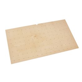 Large 39 x 21 Wood Peg Board Natural  39.25 in (997 mm) W x 21.25 in (540 mm) D x 0.6 in (15 mm) H