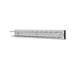 12 in Chrome Side mount Tie Rack Chrome  2.5 in (64 mm) W x 12 in (305 mm) D x 1.88 in (48 mm) H