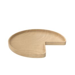 32 in Wood Kidney Lazy Susan w/Swivel Bearing Natural  32 in (813 mm) W x 32 in (813 mm) D x 2.38 in (60 mm) H